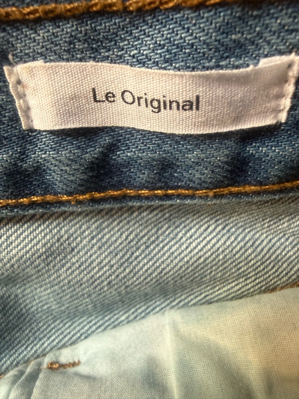 Le Original distressed high-rise straight leg jeans Frame Denim button fly sz 24 - Picture 5 of 12